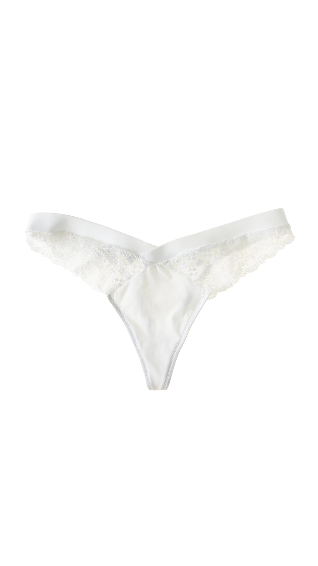 ORGANIC COTTON THONG- CLASSIC WHITE