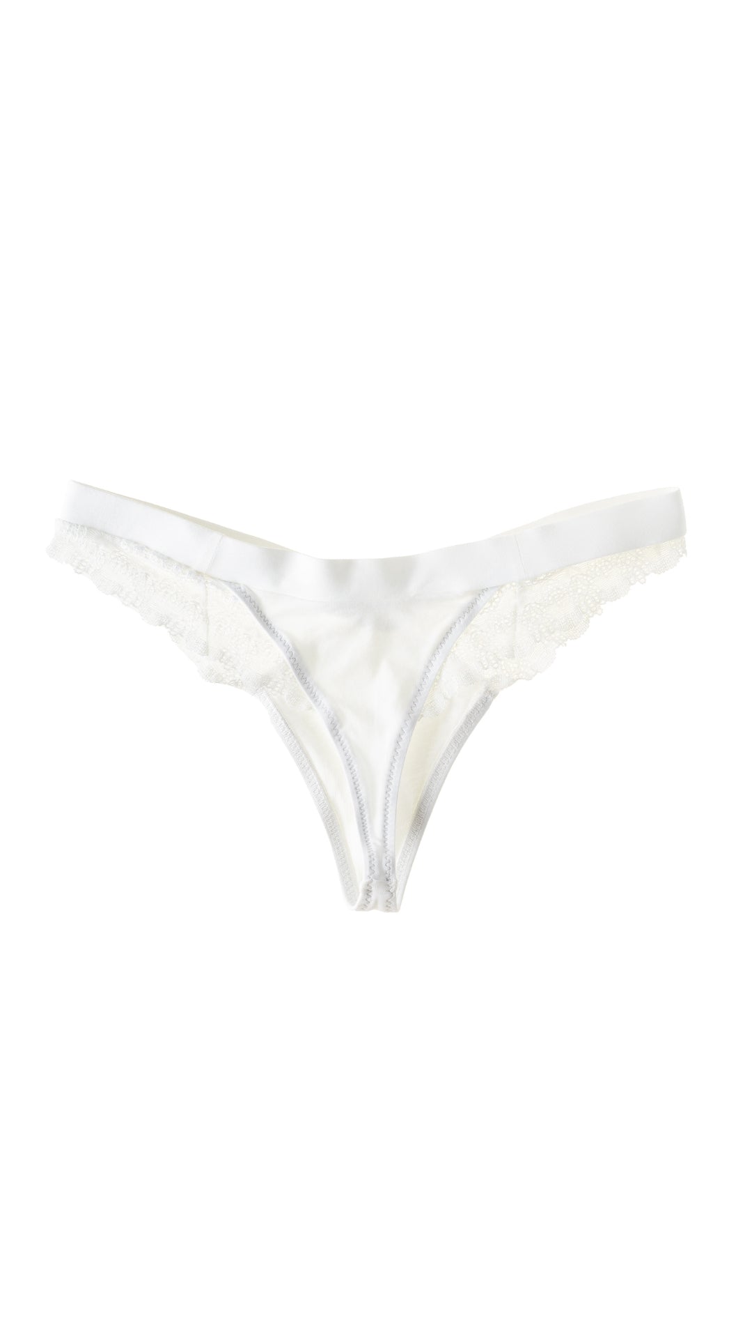 ORGANIC COTTON THONG- CLASSIC WHITE
