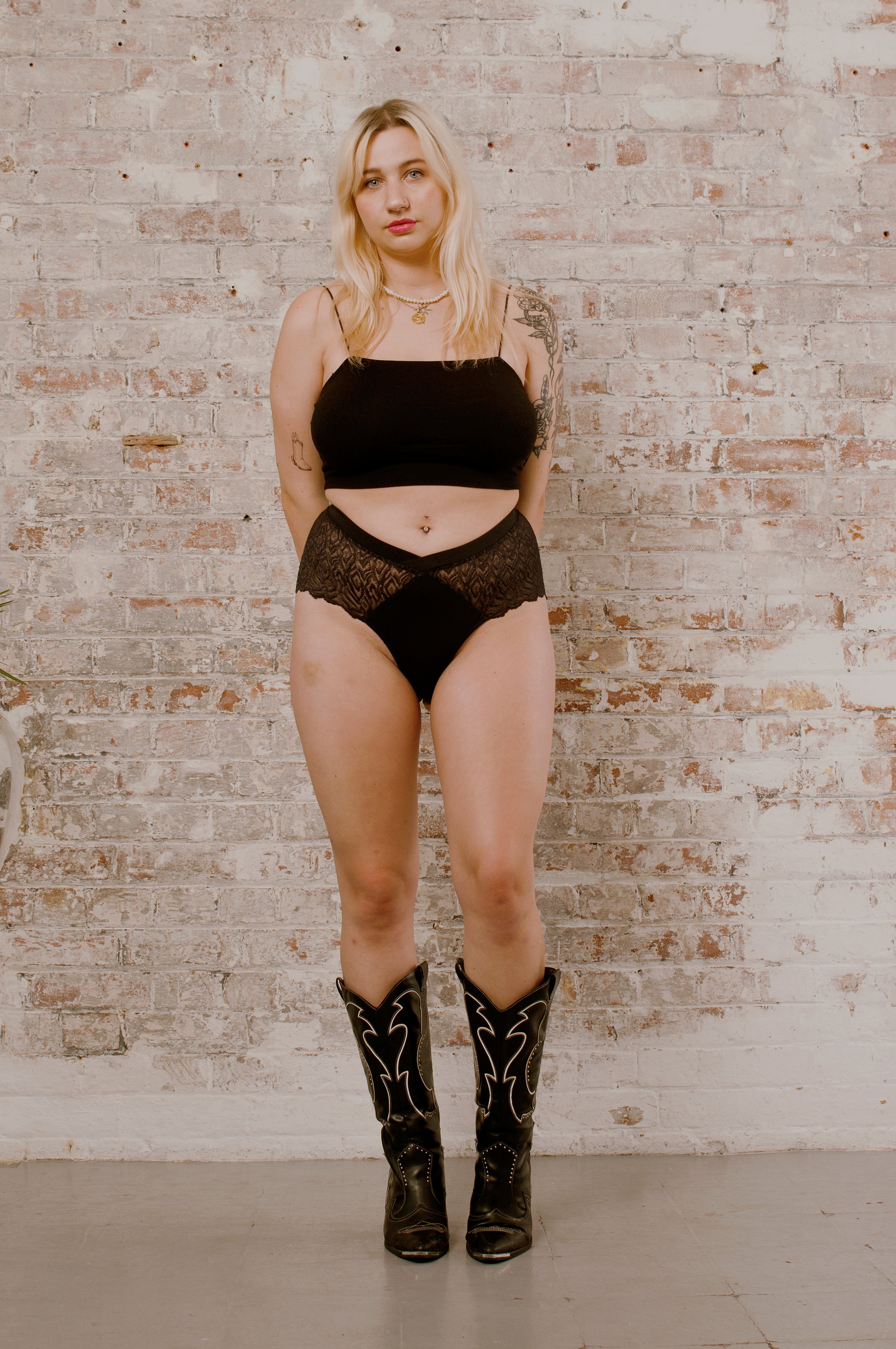 ORGANIC COTTON BIG PANT- CLASSIC BLACK