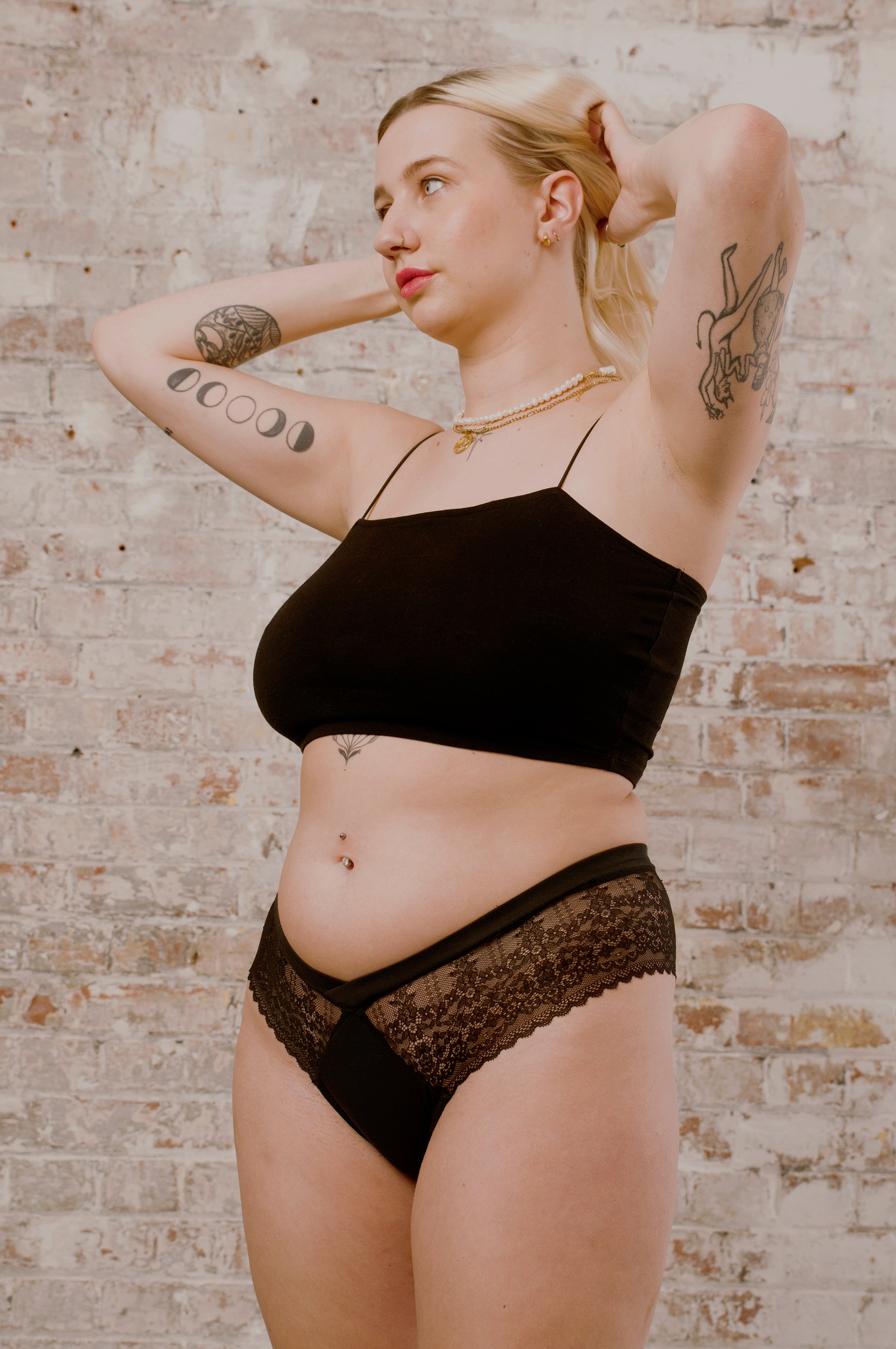 ORGANIC COTTON BIKINI- CLASSIC BLACK