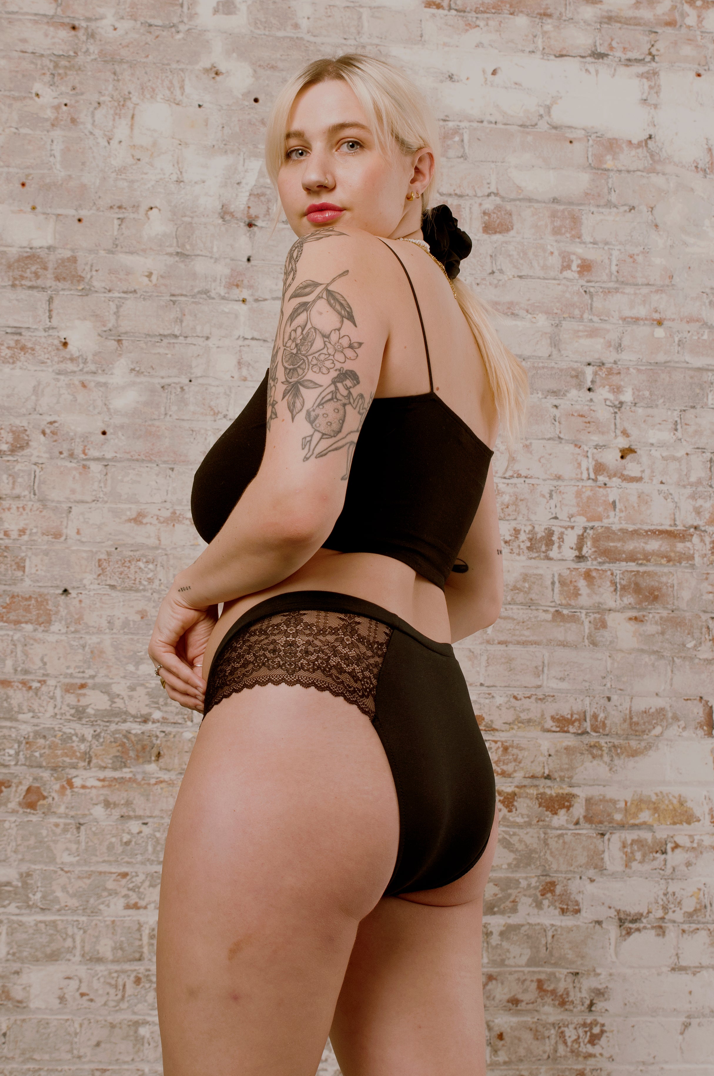 ORGANIC COTTON BIKINI- CLASSIC BLACK