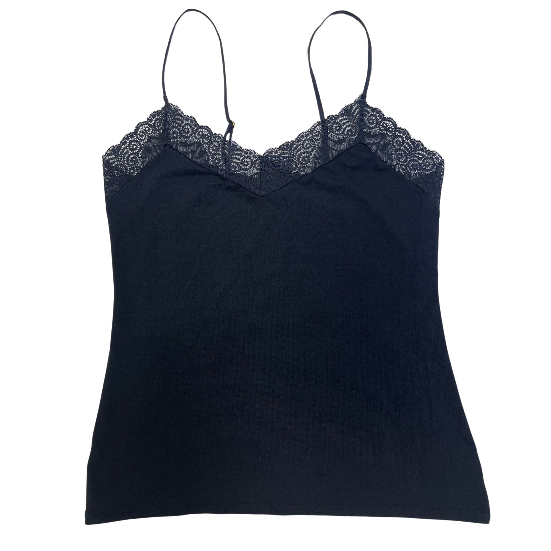 ORGANIC COTTON CAMISOLE- CLASSIC BLACK