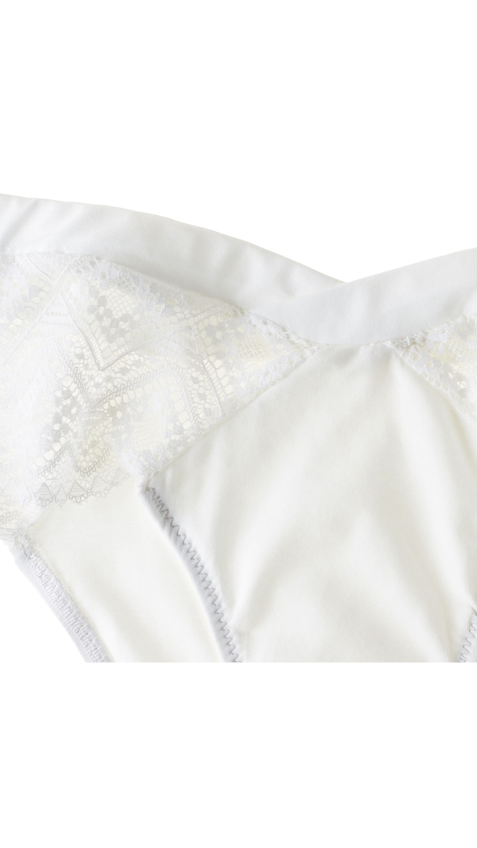ORGANIC COTTON BIKINI- CLASSIC WHITE