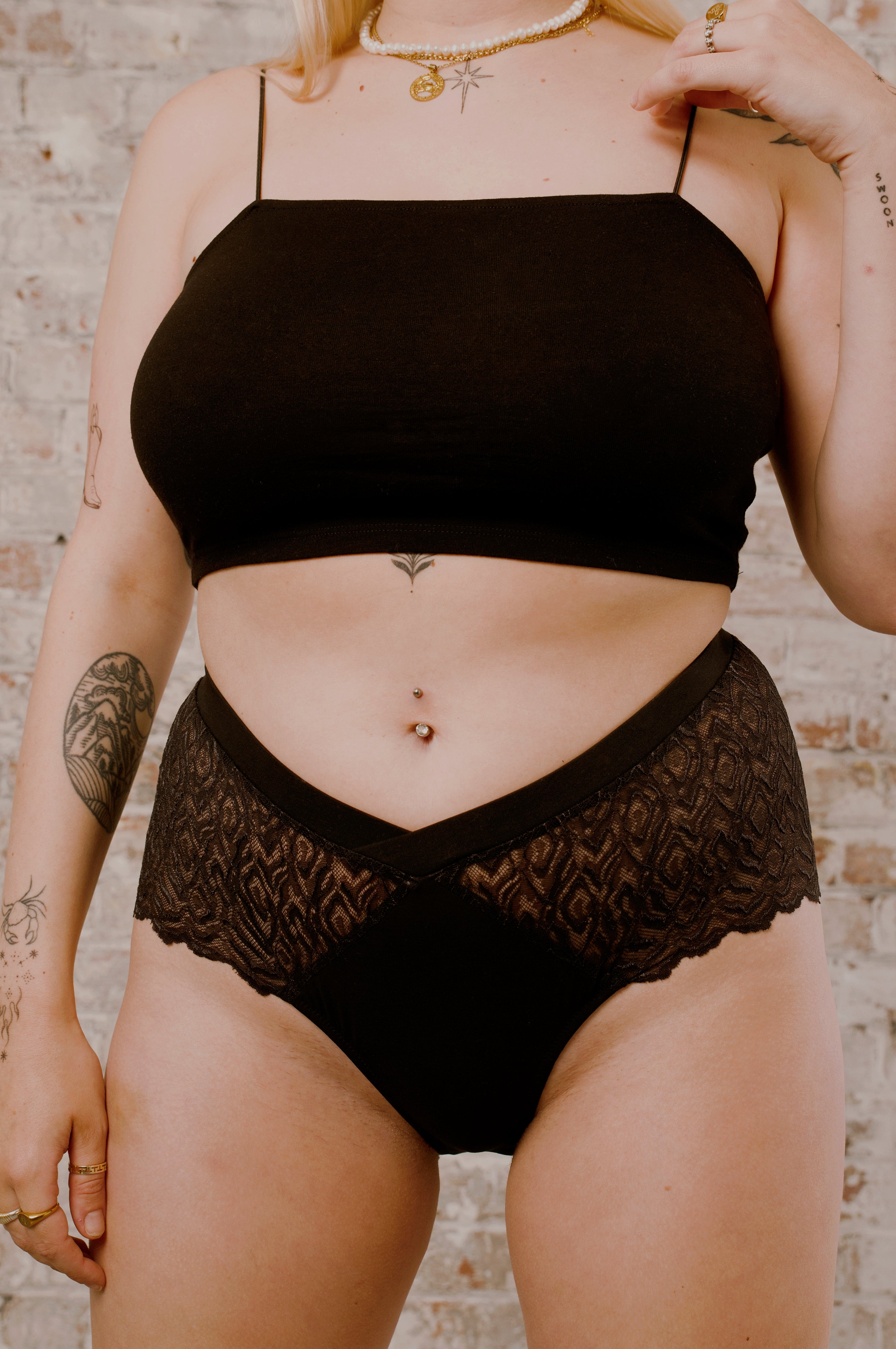 ORGANIC COTTON BIG PANT- CLASSIC BLACK