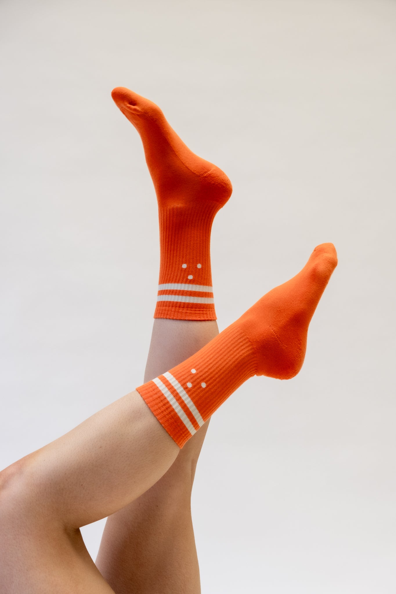 ORGANIC COTTON CREW SOCKS- ORANGE