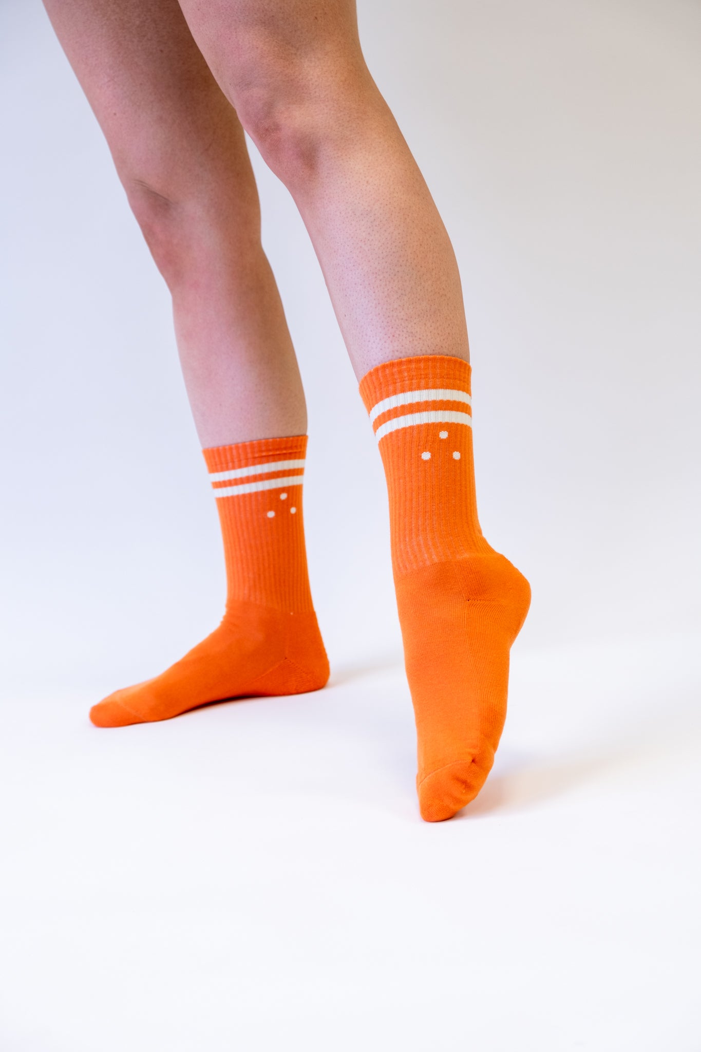 ORGANIC COTTON CREW SOCKS- ORANGE